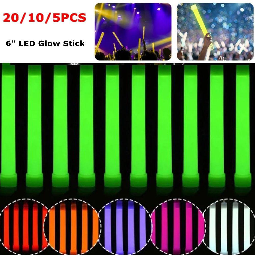 LED Glow Stick 6 Inch Survival Kit Military Glow Light Sticks Walking and Hiking Camping SOS Gear Outdoor Military Equipment