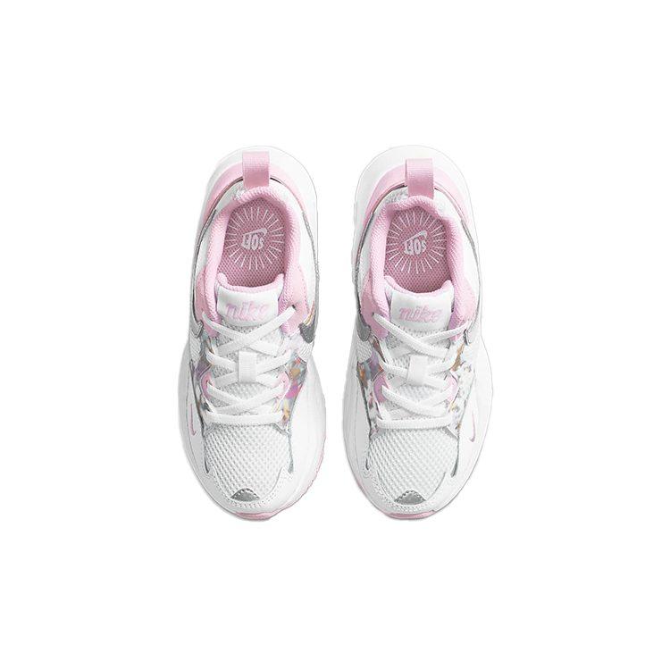 Nike Air Max Fusion SE Comfortable Round Toe Abrasion Resistant Breathable Low Top Kids Lifestyle Shoes Pink White CZ6584-100