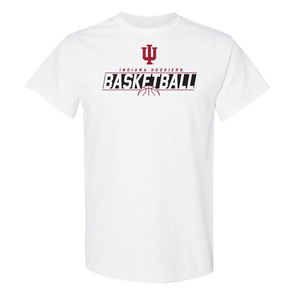 Indiana Hoosiers Basketball Charge Short Sleeve T-Shirt - White