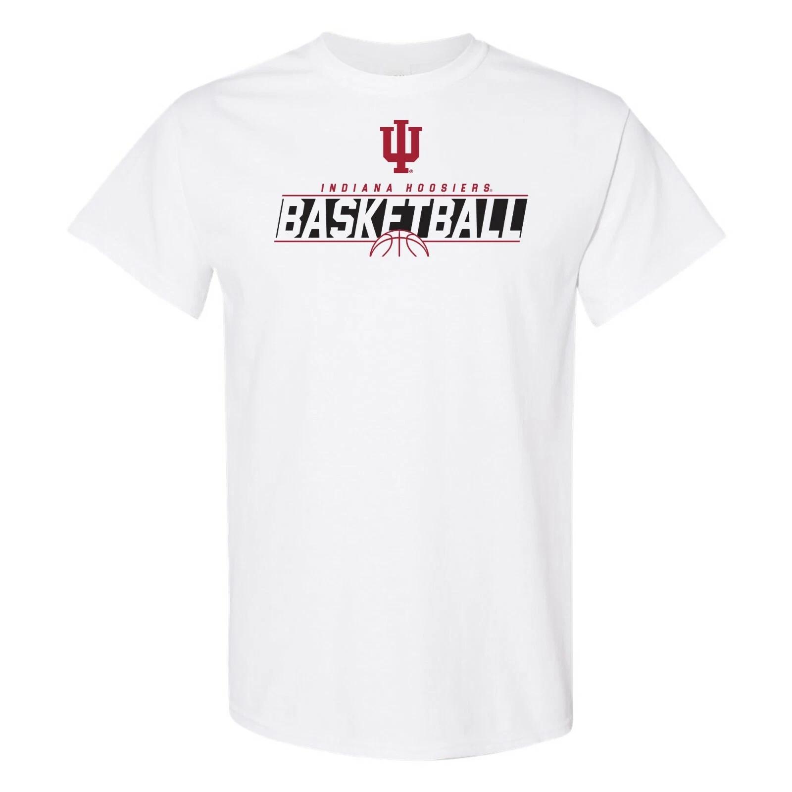 Indiana Hoosiers Basketball Charge Short Sleeve T-Shirt - White 2XL