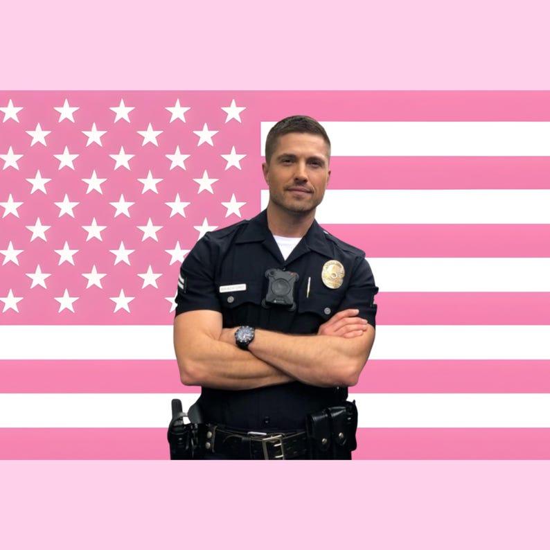 Pink American flag tapestry 75x100