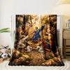 Religious Iconography with SaintsFlannel blanket for bedroom, living room, sofa, and nap