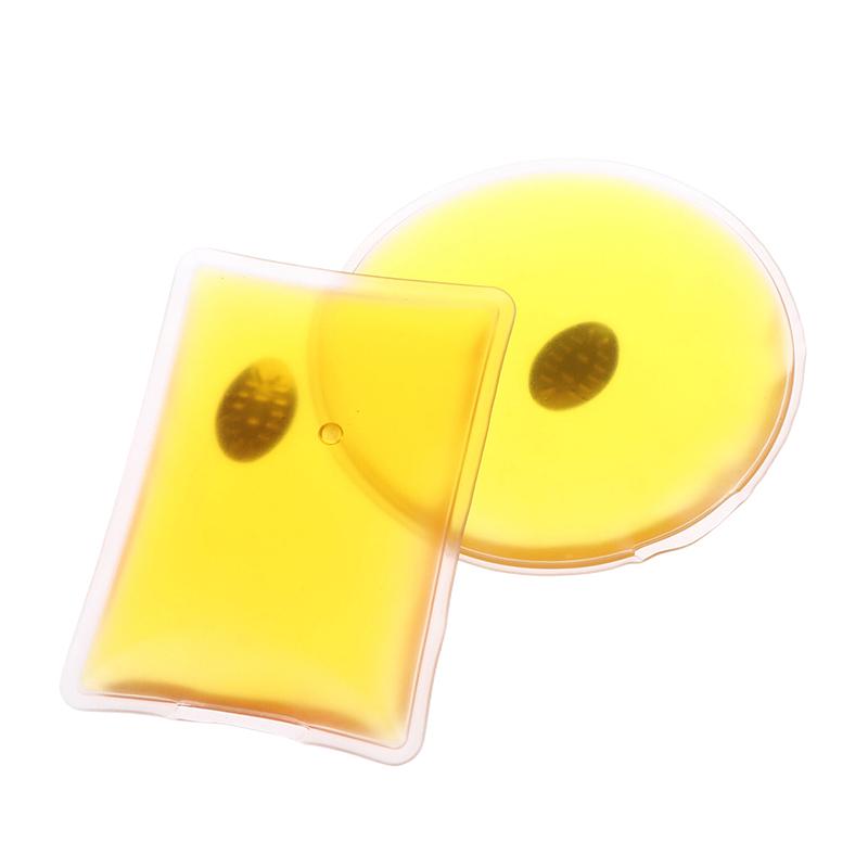 Hřejivé sáčky na ruce aktivované kliknutím kulaté a čtvercové instantní teplo PVC sáčky malý gelový sáček opakovaně použitelné dlouhotrvající teplo horkost