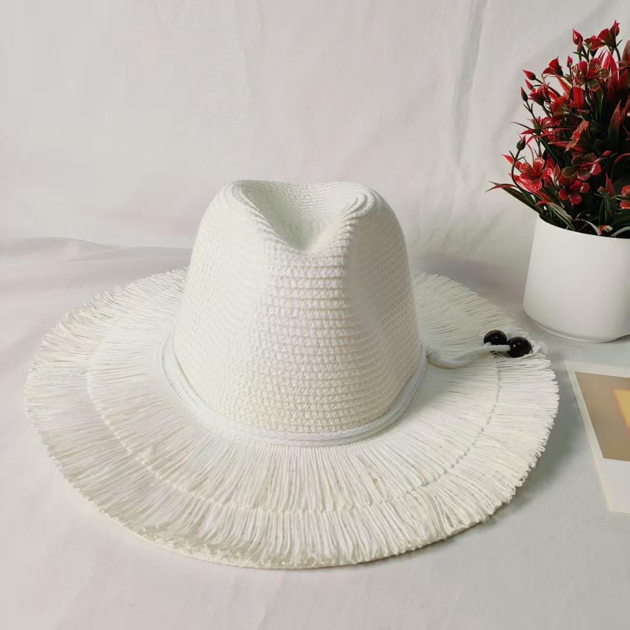 

2026 New Womens Straw Western Cowboy Hat Foldable Wide Brim Summer Sun Hats Vacation Lightweight Beach Cowgirl Hat