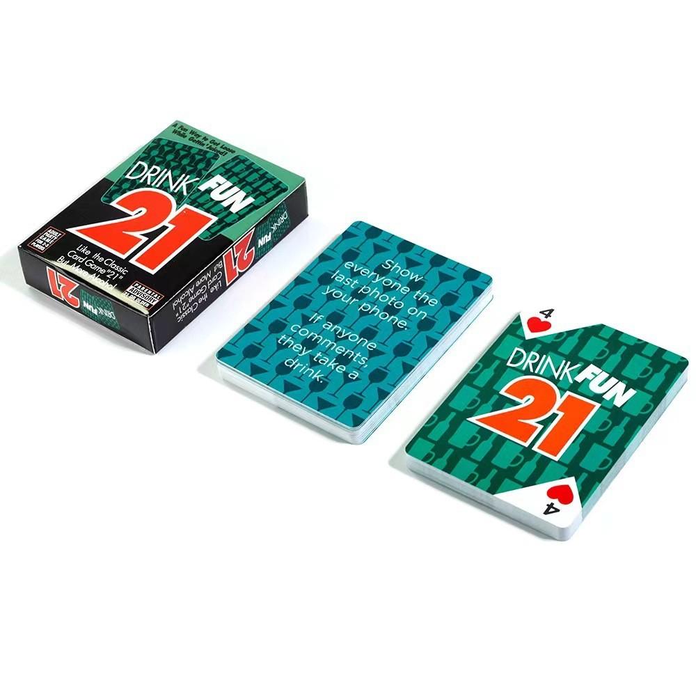 Drink Fun 21 Couple Card Game With Playing Cards For Romantic Parties And Family Gatherings