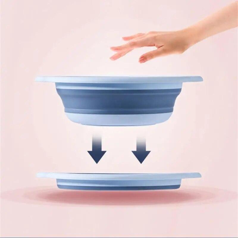 Găleată pliabilă Găleată pliabilă portabilă din silicon Găleată pentru spălat mașini Găleată de tabără de călătorie Depozitare casnică