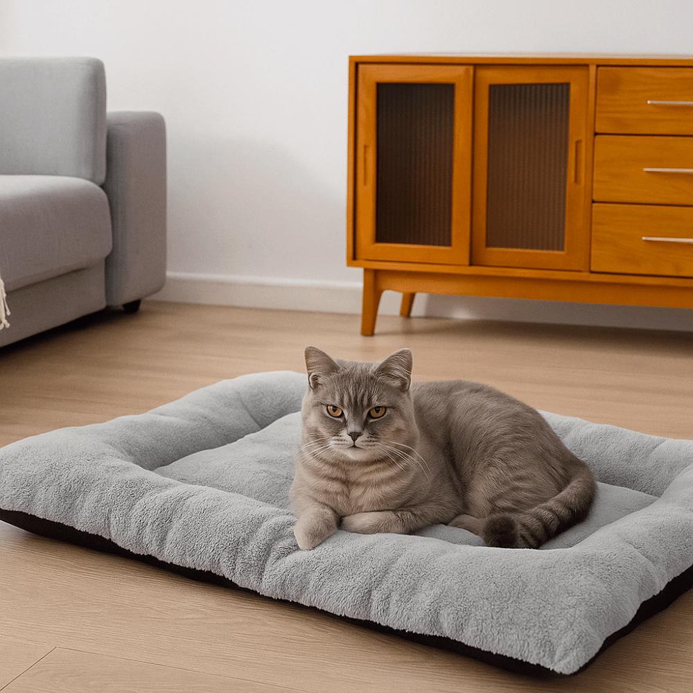 Warm Pet Plush Pad Surrounding Style Cat Cage Mattress Pet Floor Pad Dog Bed Mat  Pet Rest