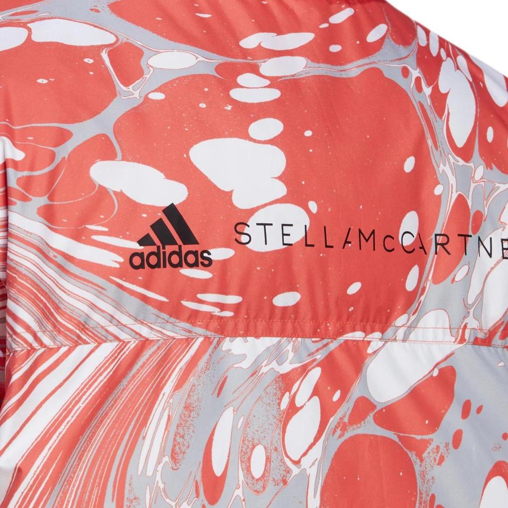 (WMNS) adidas By Stella McCartney Zip-Up Padded Jacket Asia Sizing 'Orange White' Women's HI6087
