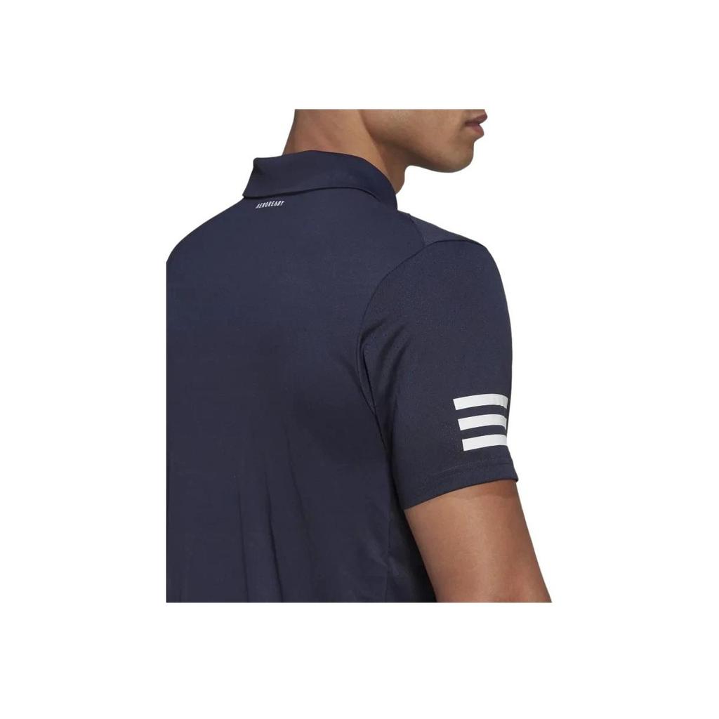 Adidas Polo Shirt With Brand Logo Print Men Tops Deep-Blue H34701