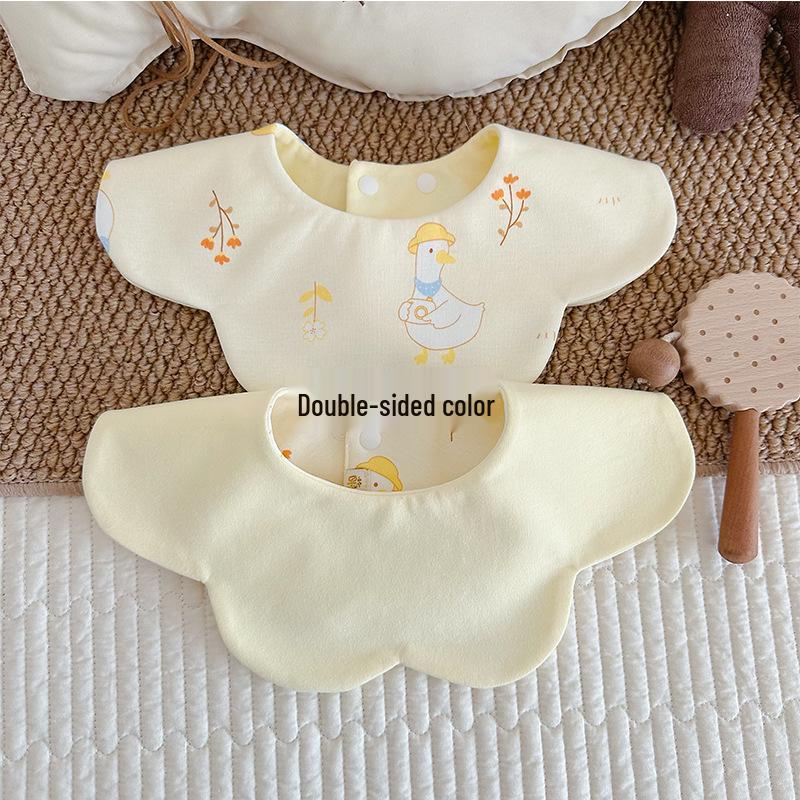 Koreanischer Stil Baumwolle Weich Wasserdicht Baby Sabberlätzchen, Doppelseitig, für 0-2 Jahre