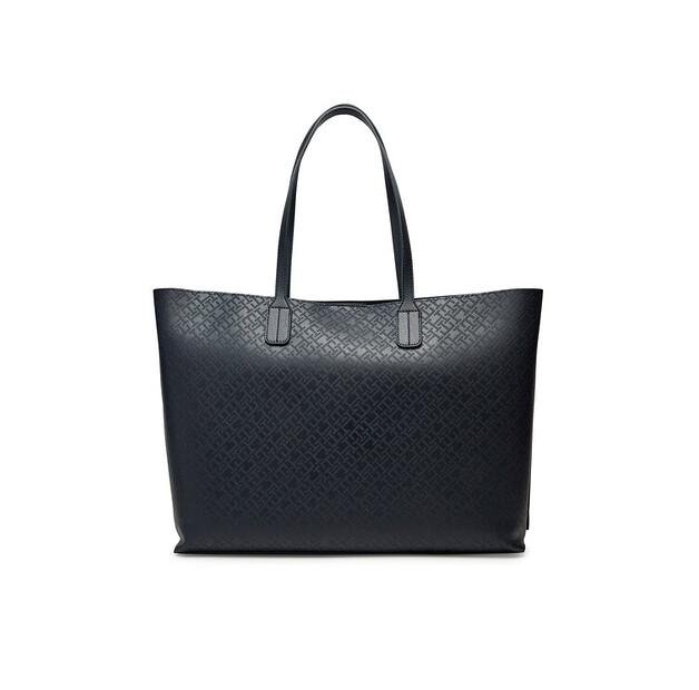 Сумочка Tommy Hilfiger Th Distinct Tote Mono AW0AW17195 тёмно-синий