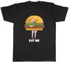 Funny Cheeseburger Eat Me Foodie Fast Food Mens T-Shirt Tee Gift Top