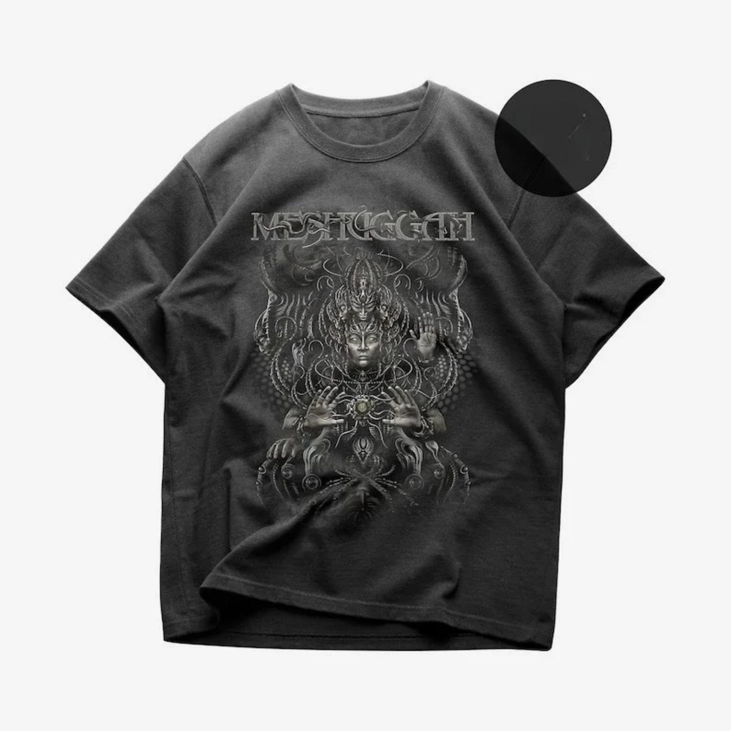 Meshuggah T-Shirt Metal Music Shirt Immutable Album Merch Unisex Rocker Clothing Obzen Shirt Koloss Meshuggah S