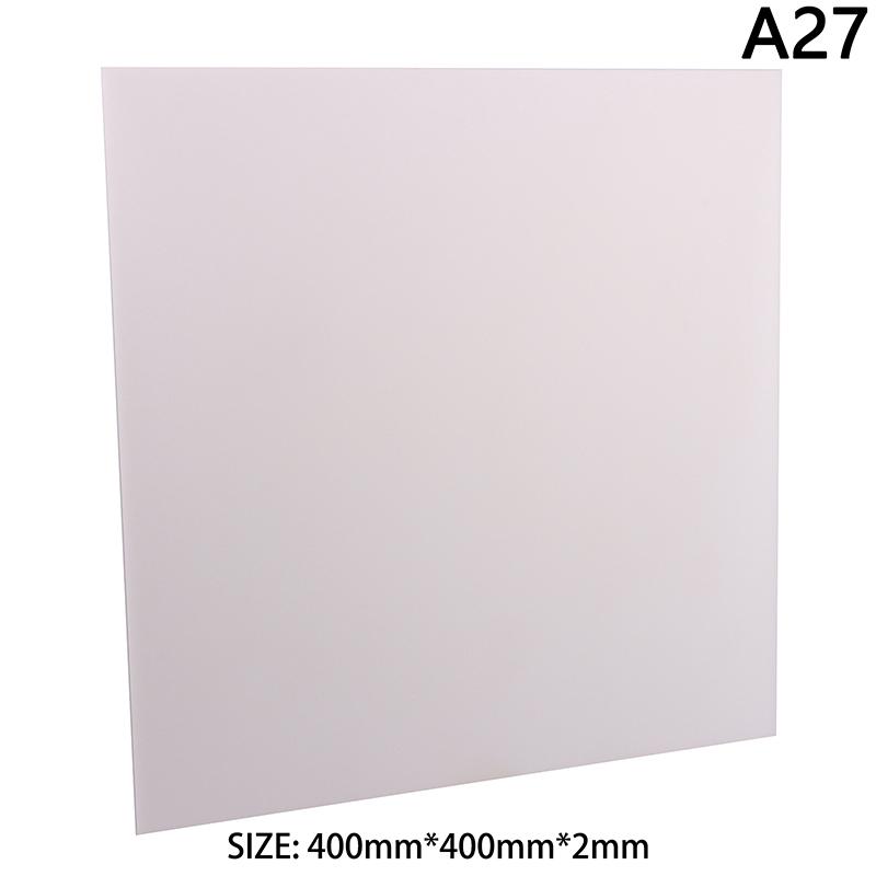 1Pc PS Hard Plastic Diffuser Sheet Thickness Plastic Led Light Milky Translucent Blanks Plate 1mm 1.5mm 2mm 3mm DIY Crafts