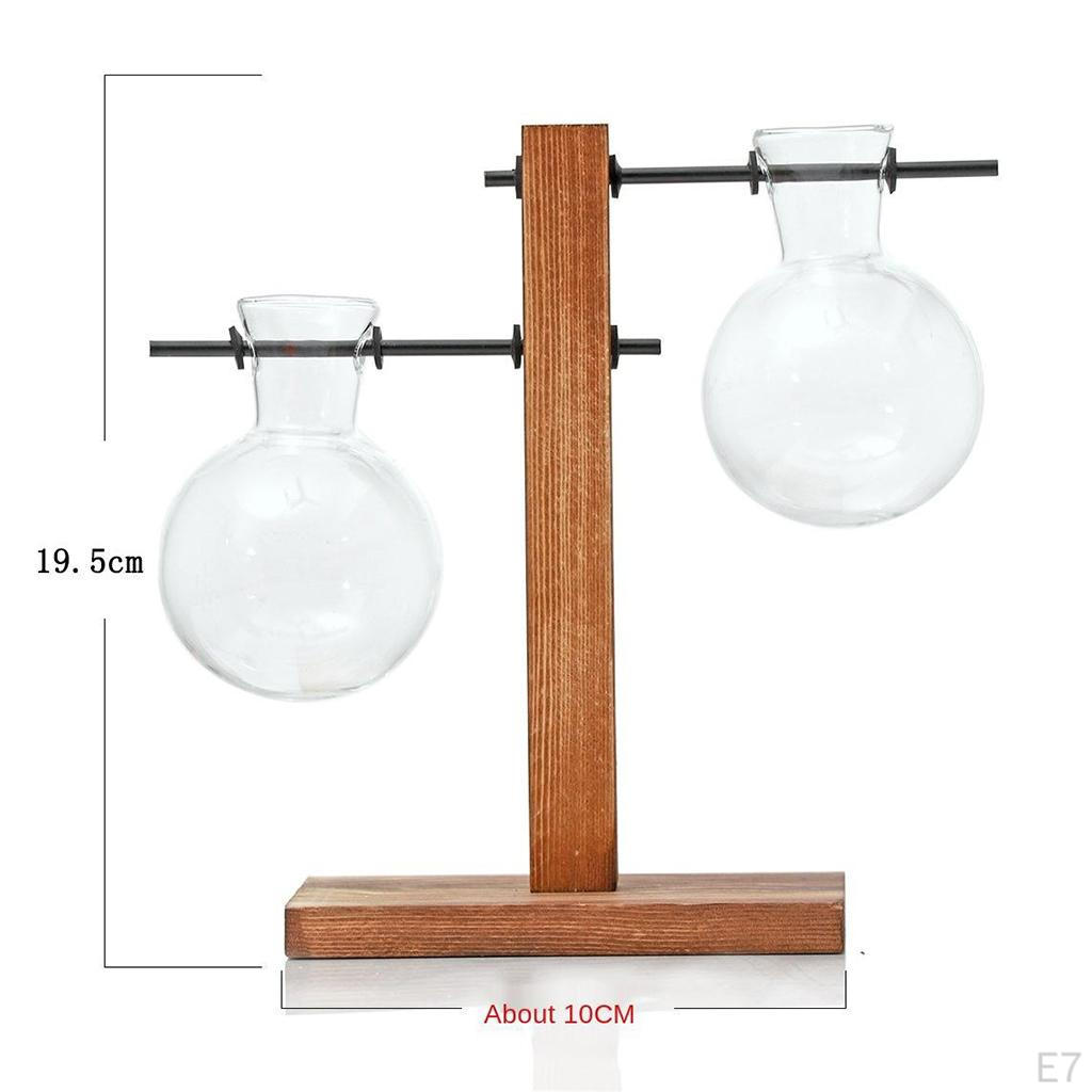 Desktop er Bulb Vase with Holder Office Decoration