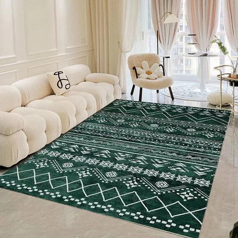 New Morocco Style Carpets for Living Room Bohemian Ethnic Bedroom Rugs Portable Coffee Tables Mat Washable Large Area Carpet