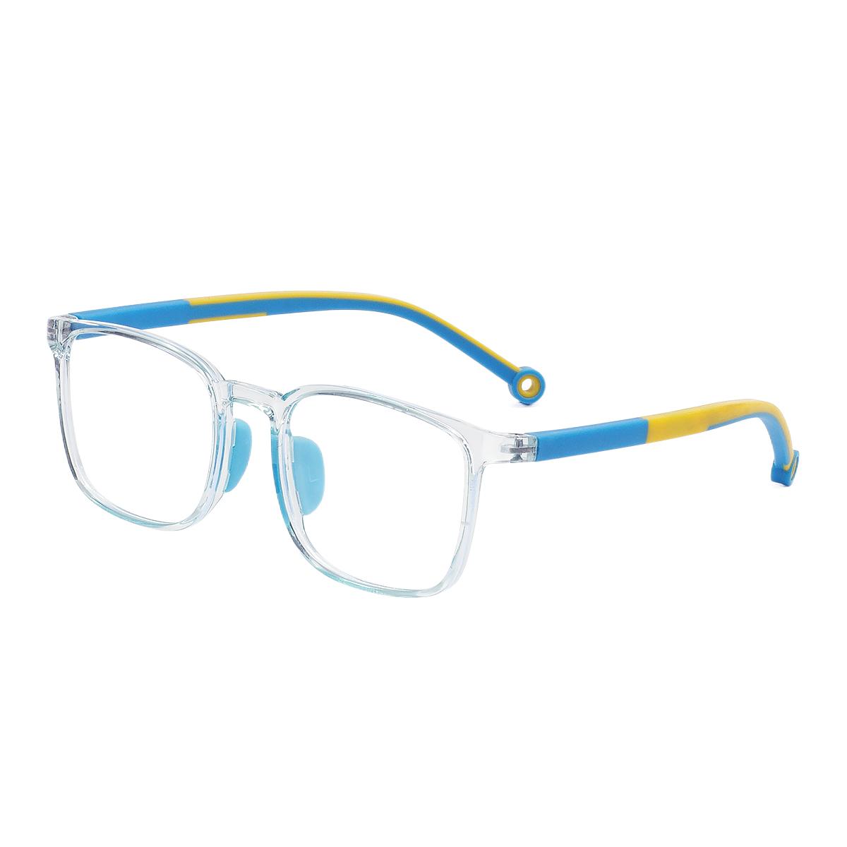 

Colorful Children TR90 Square Full Rim Girls Glasses Frames Transparent Plastic Rectangle Spectacle Light For Prescription Lens