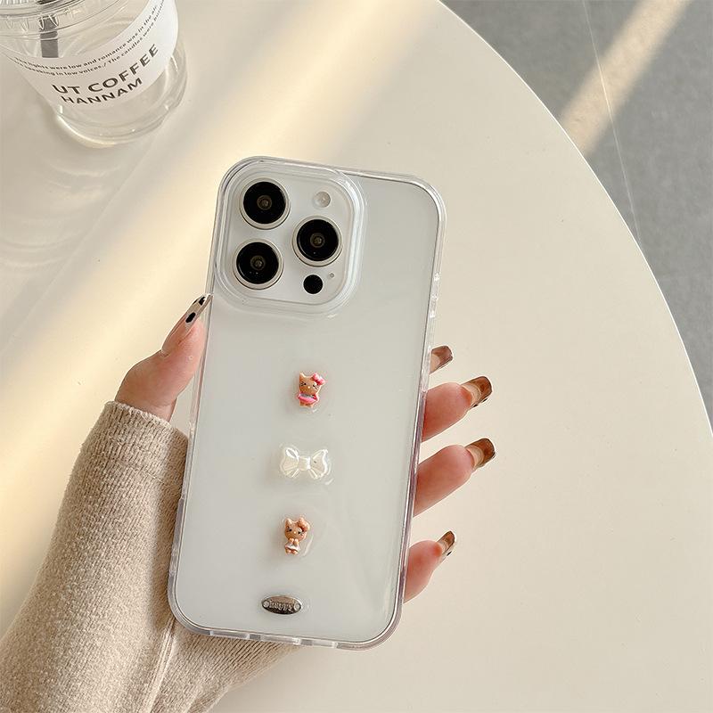 

Japanese Style Epoxy Cartoon Kt Is Suitable For Apple 16Promax Mobile Phone Case Iphone15 Transparent Women S 14. iPhone 7/8/SE 2020