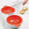Double-layer Microwave Mini Egg Poacher Steamer Breakfast Cooker Boiler Cup