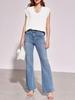 Women's Oversized V Neck Sweater Vest Sleeveless Ribbed Knit Loose Fit Top