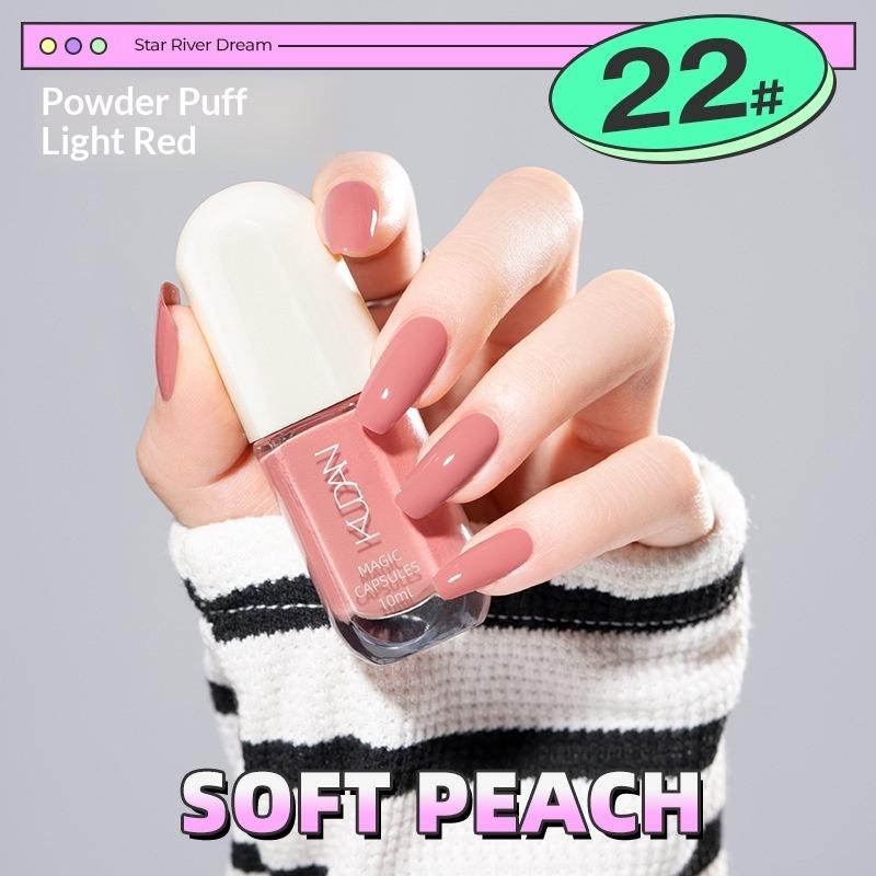 No-bake, Quick-drying, Odorless, Fine Glitter, Sparkly, Nude, Water-based, Peel-off Nail Polish.