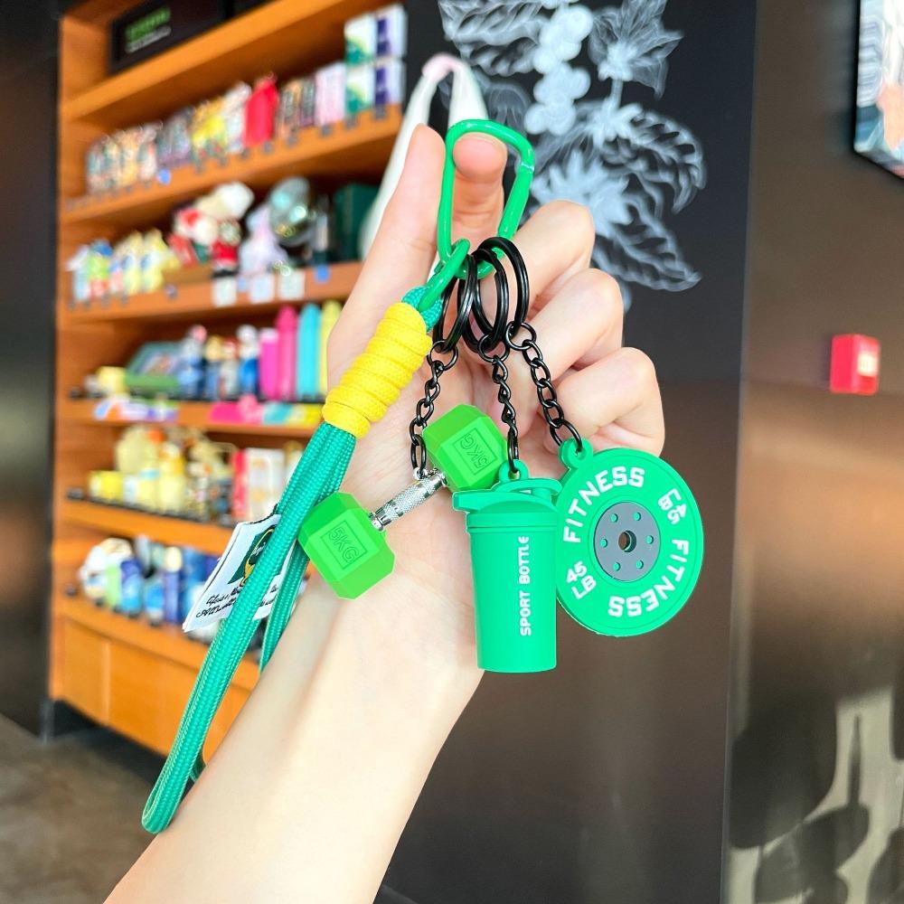 

Съемный симулятор гантелей брелок Дофамин Фитнес Серия Подвеска Бодибилдер зелёный