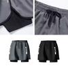 Kurze Hosen Badehosen Shorts Doppellagig Herren Jogginghosen Surfen