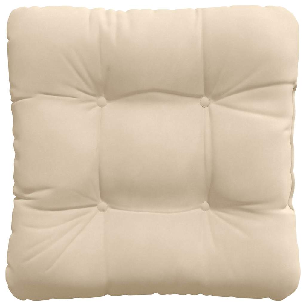 Seat Cushions 4 Pcs Cream 40 X 40 Cm Microfiber Fabric