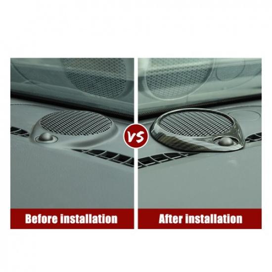 Central Control Speaker Ring Decor Cover for Jeep Grand Cherokee 2011-19 Carbon