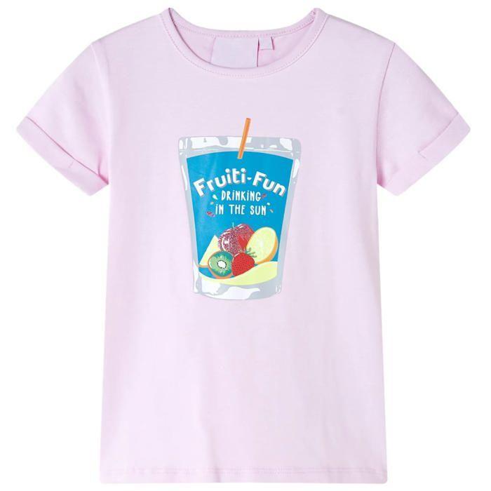 T-shirt pour enfants rose pâle 92/104/116/128/140
