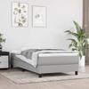 Vidaxl Bed Frame Without Mattress, Light Gray, 80X200 Cm, Upholstered In Fabric
