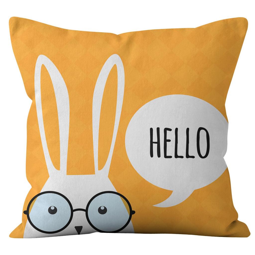 Easter Bunny Pillow Cover Home Pillow Cover