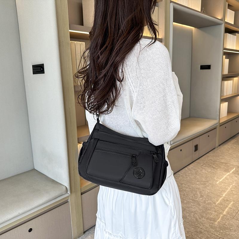 Waterproof Nylon Multi-layer Ladies Crossbody Bag Casual Shoulder Bag for Middle-aged and Elderly Women Large Capacity Bag