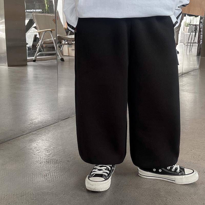 

Осенняя распродажа: Детские универсальные повседневные брюки с принтом в корейском стиле 110 cm чёрный