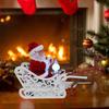 NUOLUX Reindeer Sleigh Christmas Santa Claus Santa Reindeer Christmas Home Decor Santa Electric Santa Doll Gift Sleigh