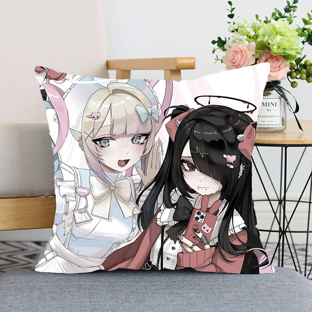 

KAngel AmeChan Throw Pillow Covers Pattern Cushion Cover Suitable For Sofa Bedroom Car Pillow Cover 40x40CM(16x16in)