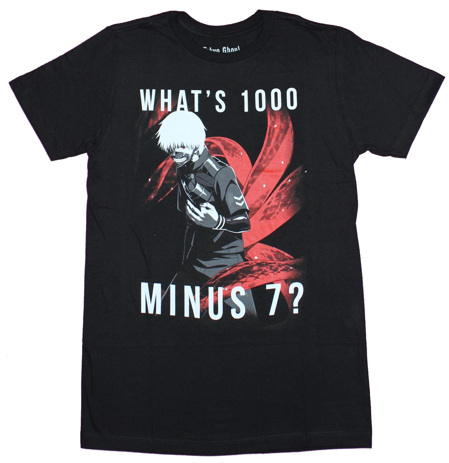 Tokyo Ghoul Mens T-shirt What 1000 Minus 7 Ghoul Image M