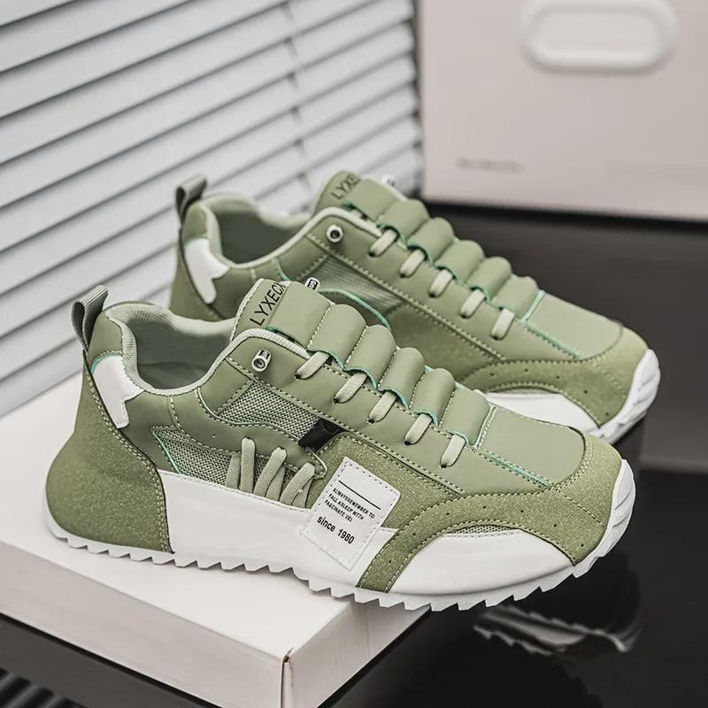 „2024 Herbst Europäische Herren Atmungsaktive Sport Freizeitschuhe - Große Größe, Inner Lift, Dad Style“