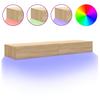 TV Cabinets with LED Lights 2 pcs Sonoma Oak 60 x 35 x 15.5 cm