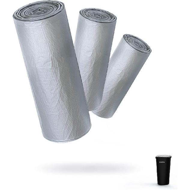 HOTOR Mini Plastic Car Trash Can Liner Refills (90-Pack), Trash Can Is Not Included