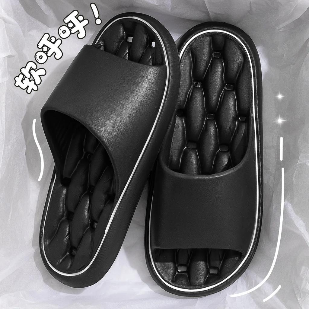 Men's Slide SandalsComfort Quick-Dry Footbed Beach Shower Slippers Non Slip Indoor Home Bedroom Pool Spa Guest College Dorm