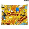 Simpsons Family Wall Tapestry Aesthetic Wall Hanging Printed Fabric Blanket Decorative Tapestries for Bedroom Living Room Home Decor