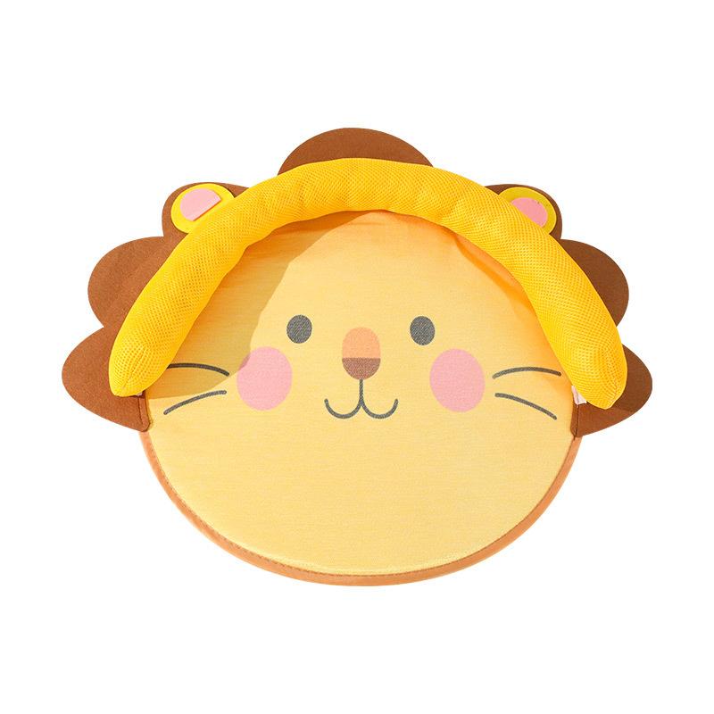 

Washable Pet Ice Mat Summer Cool Kitten Pad Breathable Ice Silk Pussycat Nest Reusable Bite Pet Cat Sleeping Pad Pet Supplies жёлтый