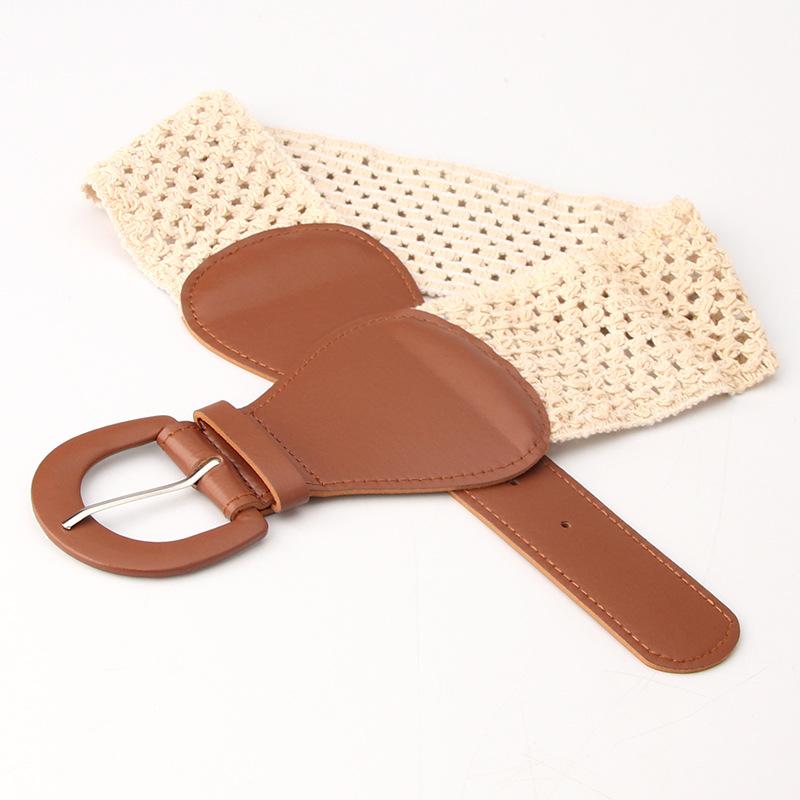 Women's Fashion Waist Cover All-match Dress Clothing Belt Simple Pin Class Elastic Elastic Strap Girls Decorative Strap