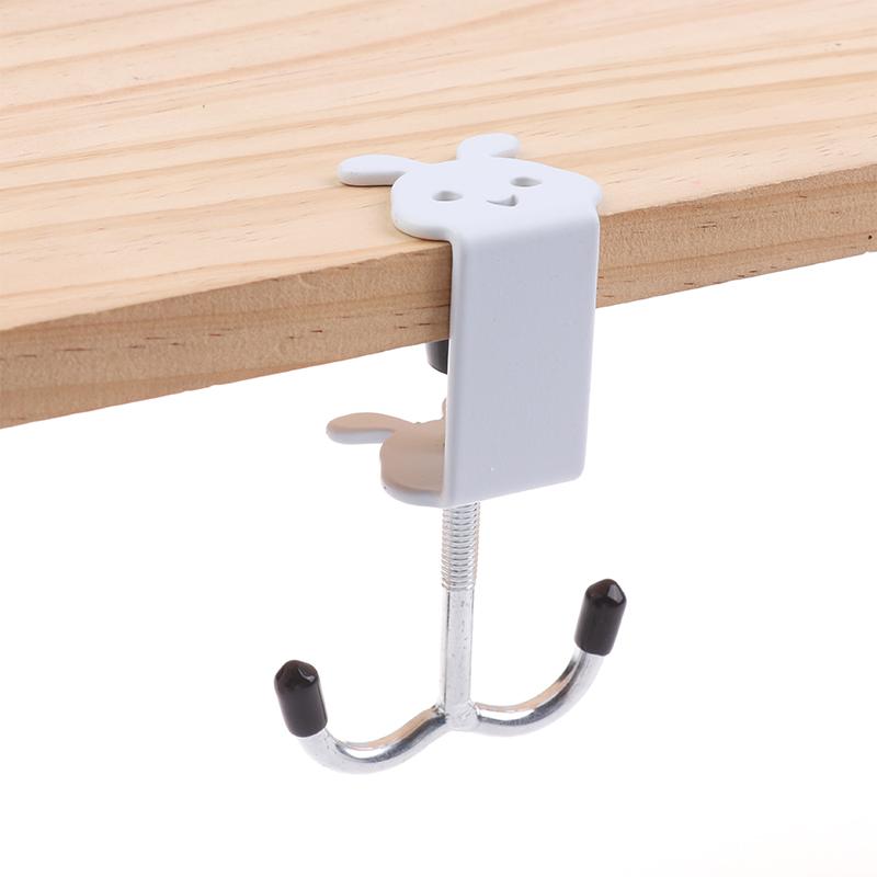 

Милый Кролик Настольный Крючок для Сумки Боковой Подвесной Крючок для Стола Регулируемые Крючки для Хранения Вешалка для Наушников Рюкзака Настольная Вешалка Без Пробивания белый