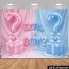 2D „Fată sau Băiat?”""" Fundal pentru Fotografie Gender Reveal"""