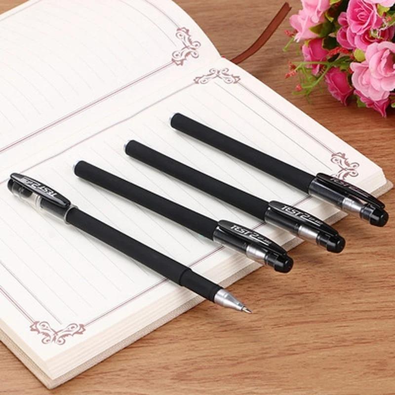 5pcs 0.5mm Gel Pen Black Matte Office Pen Writing Stationery Water Pen Student Exam Special Pen Office Accessories Stationary