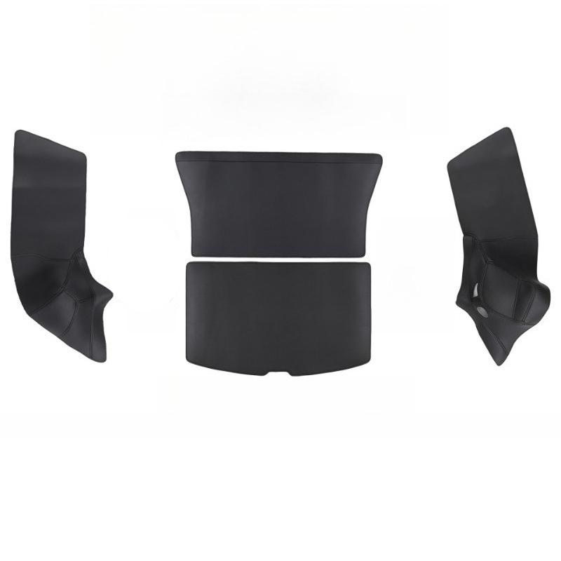 Rear Trunk Both Side Guards for Tesla Model Y Juniper 2025 PU Leather Surface Corner Protection Cover Cargo Liner Anti-dirty Pad