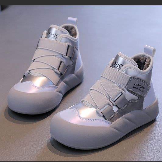 Girls 2025 Cotton Shoes New Winter Velvet Snow Children's Thickened Short Boots Boots Medium and Older Children's Waterproof Snow Boots
