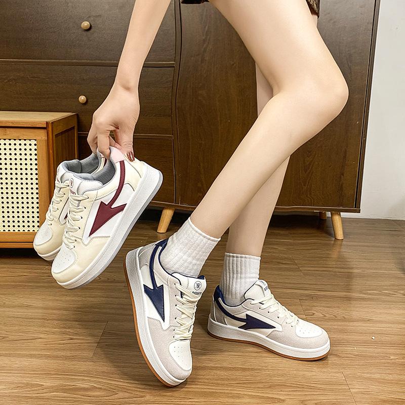 Casual little white shoes couple versatile board shoes platform sports spring campus women's bread shoes
